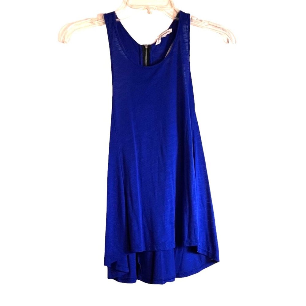American Eagle Outfitters Royal Blue Racerback Tank w/Back Zipper, Size S